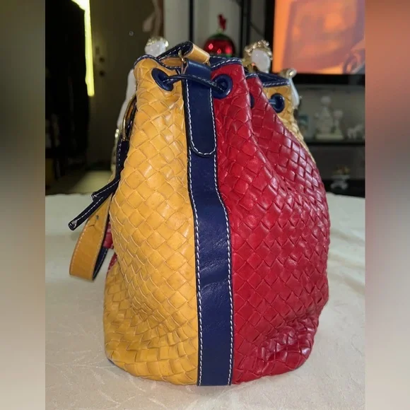 Bottega Veneta multicolour Woven Bucket Bag - Picture 6 of 17